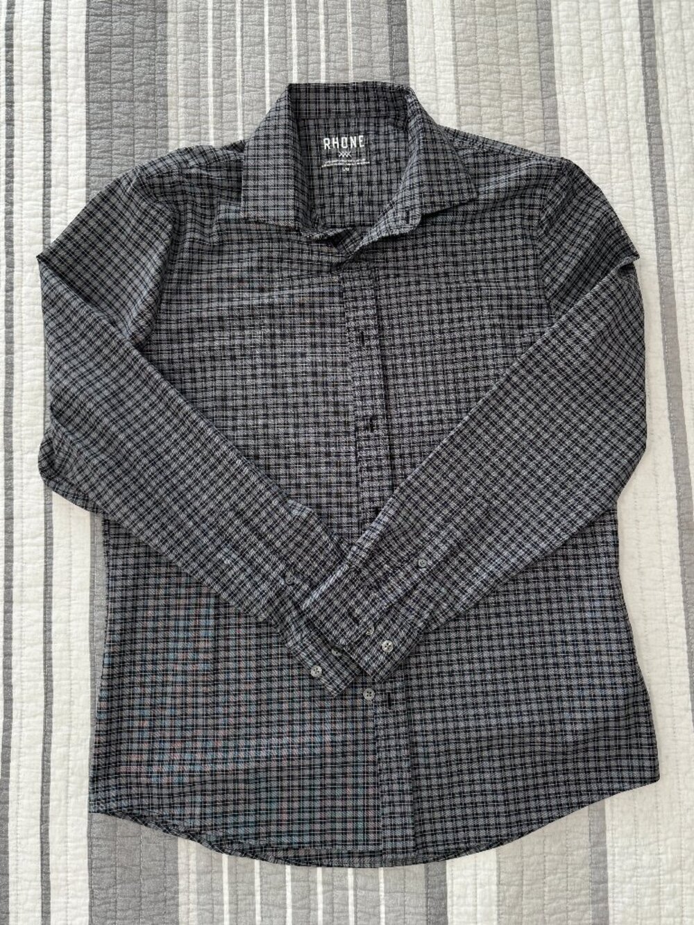 RHONE Men's Performance Fit Button-Up Shirt